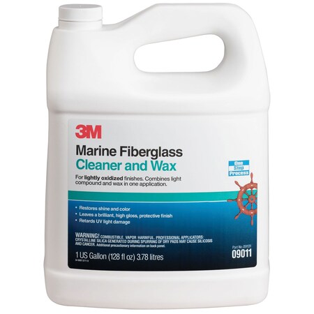 3M 3M 09011 Marine Cleaner & Wax, 1 Gallon 7100142902